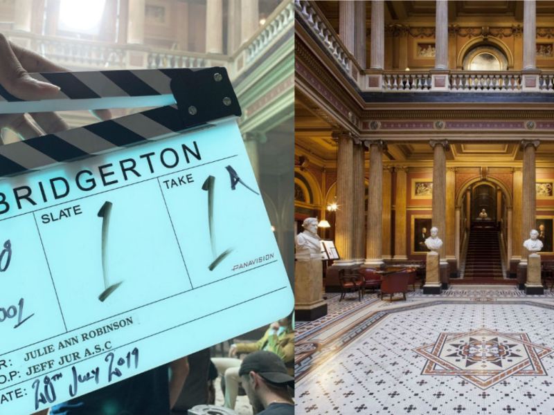 Primeira cena de Bridgerton foi filmada em clube de&nbsp;Londres